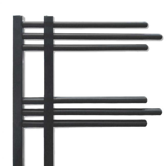 Small 500mm x 900mm Sydney Anthracite Designer Heated Towel Rail Radiator