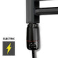 Black Thermostatic Heating Element for Towel Rail Radiator - GT 