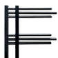 Small 500mm x 900mm Sydney Matt Black Designer Heated Towel Rail Radiator