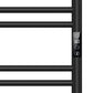 500 x 800mm Black Dry Heating Electric Towel Rail Radiator SN Model, Stainless Steel 