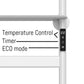 500 x 900mm White Electric Dry Heating Towel Rail Radiator With a Top Shelf GD Model 