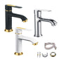 Black White Chrome Gold Bathroom Tap - Brass Single Lever Faucet Mixer for Sink or Bath 