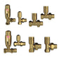 500x800mm Gold Heated Towel Rail Panel Bathroom Radiator 