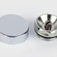 Chrome Cover Cap with Bleeding Air Vent for Heated Towel Rail Radiator 