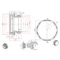 15mm Gold Radiator Blanking & Bleeding Valve Set for Towel Rails 