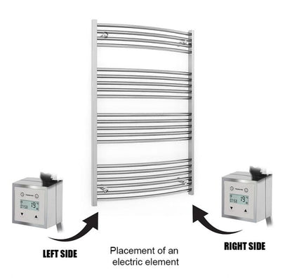  Chrome Ktx3 Programmable Timer Controller for Towel Rail Heating Electric Element 