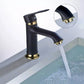 Black White Chrome Gold Bathroom Tap - Brass Single Lever Faucet Mixer for Sink or Bath 