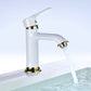 Black White Chrome Gold Bathroom Tap - Brass Single Lever Faucet Mixer for Sink or Bath 
