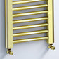 300mm x 1200mm Gold Heated Towel Rail Radiator 
