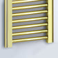 300mm x 600mm Small Gold Heated Towel Rail Radiator 