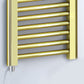 500mm x 1000mm Shiny Gold Electric Pre-Filled Heated Towel Rail Radiator