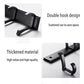 Adjustable Wall Mounted Coat & Bathrobe Hooks for Bathroom 
