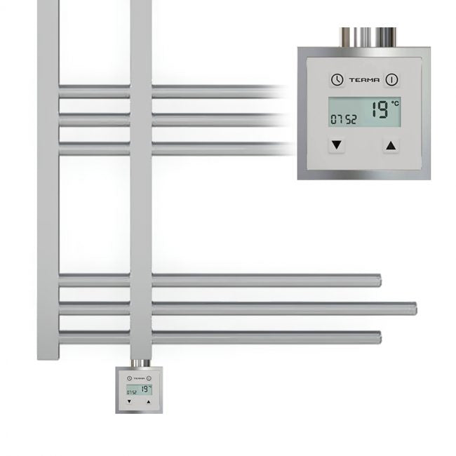 Small 500mm Wide – 900mm Sydney Chrome Electric Designer Heated Towel Rail Radiator