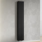 Designer 300mm x 1600mm Black Vertical Double Column Radiator 3291 Btu 
