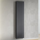 Designer 420mm x 1600mm Anthracite Vertical Double Column Radiator 4607 Btu 