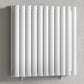 Designer 660mm x 600mm White Horizontal Double Column Radiator 2851 Btu 