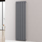 Designer 452mm x 1600mm Anthracite Gray Vertical Single Flat Panel Radiator 2558 Btu 