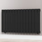 1060mm x 600mm Black Designer Horizontal Single Flat Panel Radiator, 2503 BTU 
