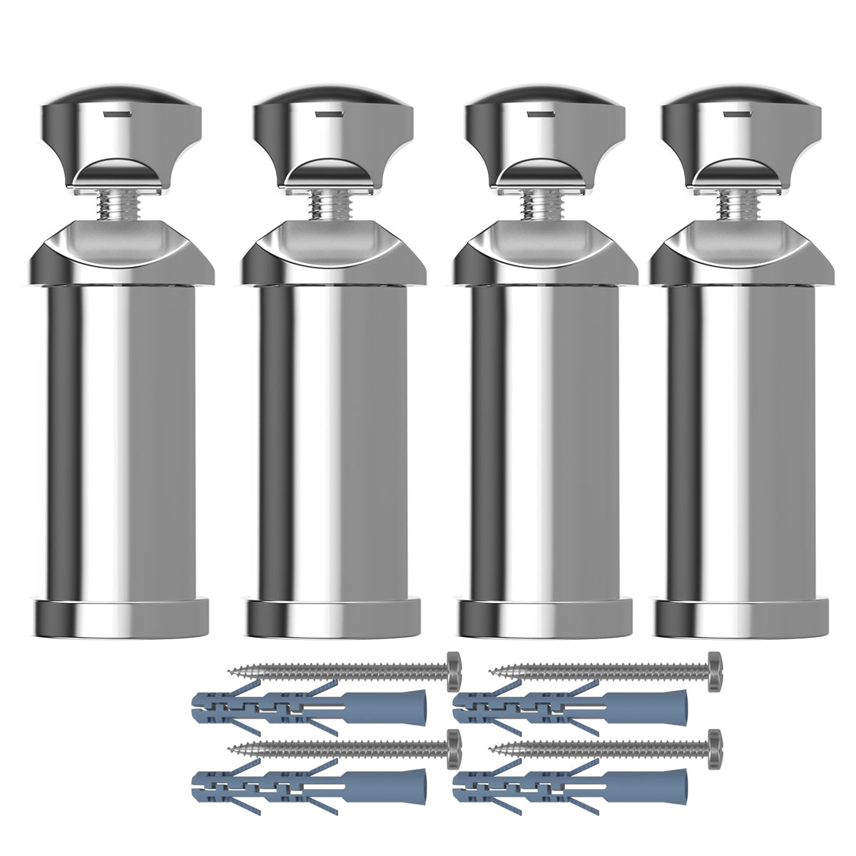 Chrome Replacement Brackets Kit for Towel Rail Radiator - Wall Fixing ...