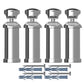 Chrome Replacement Brackets Kit for Towel Rail Radiator - Wall Fixing Mounting 