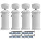 White Wall Brackets for Towel Rail Radiator (Flat or Curved) 