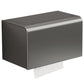 Modern Black Roll Paper Towel Holder Dispenser - Clean Shelf Cleaning Station 