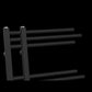 Matt Black Heated Towel Rail Radiator 500mm x 900mm Straight Sydney Designer