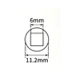 6mm Water Tap Key - Metal Clock Type for Faucet 