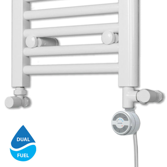 White Dual Fuel Kit with Element - Terma Moa (for Heated Towel Rail)