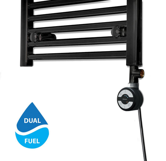 Black Conversion Kit with T Pieces - Terma Moa (for Heated Towel Rail)
