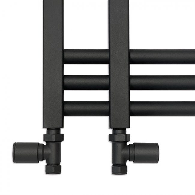 Small 500mm x 900mm Sydney Anthracite Designer Heated Towel Rail Radiator