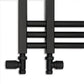 Small 500mm x 900mm Sydney Matt Black Designer Heated Towel Rail Radiator