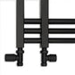 500 x 900mm Small Sydney Matt Black Designer Heated Towel Rail 