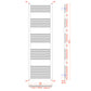 technical drawing radiator 600mm