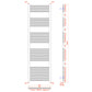 technical drawing radiator 400mm 