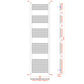 technical drawing radiator 1800mm