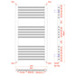 technical drawing radiator 900 