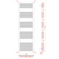 300mm x 1600mm Shiny Gold Heated Towel Rail Radiator