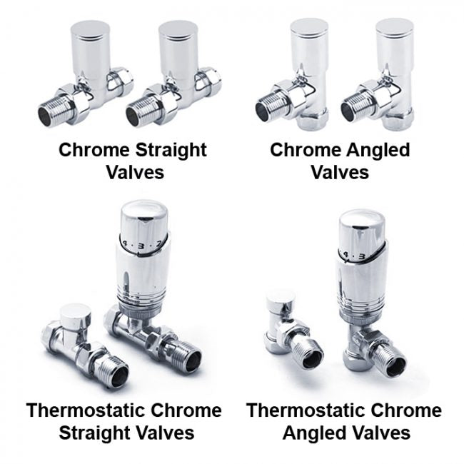 compilation valves for radiator towel rail