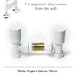 400mm x 1200mm White Heated Towel Rail Radiator 