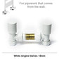 Small 400mm x 800mm Straight White Heated Towel Rail Radiator