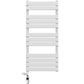 500 x 1200mm Flat Panel White Dual Fuel Panel Towel Rail Radiator 