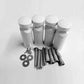 400x900mm Dual Fuel Small White Heated Towel Rail Radiator 