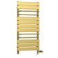 500 x 1000mm Dual Fuel Designer Flat Gold Towel Rail Radiator with Towel Holders 