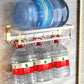 Gold Luxury Wall Mounted Towel Rail Holder - Bathroom Rack Shelf with Adjustable Hooks 