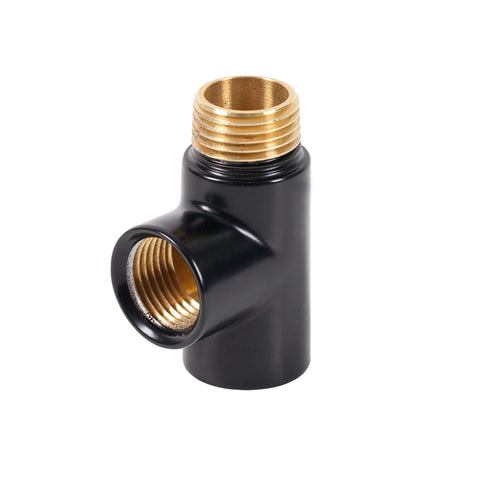 15mm Black T Piece Connector for Dual Fuel Kits