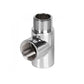 15mm Chrome T Piece Connector for Dual Fuel Kits 