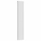 Designer 300mm x 1600mm White Vertical Double Column Radiator, 3291 BTU