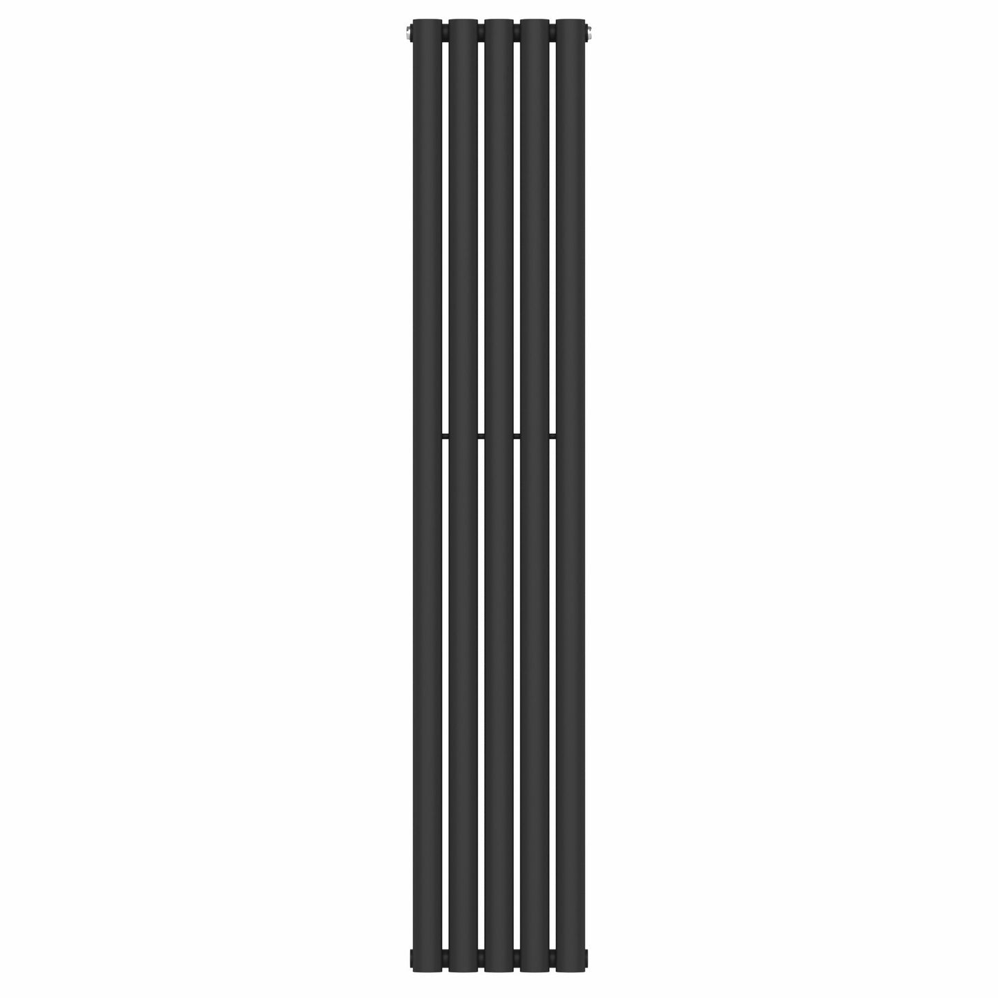 Designer 300mm x 1600mm Black Vertical Single Column Radiator, 1695 BTU