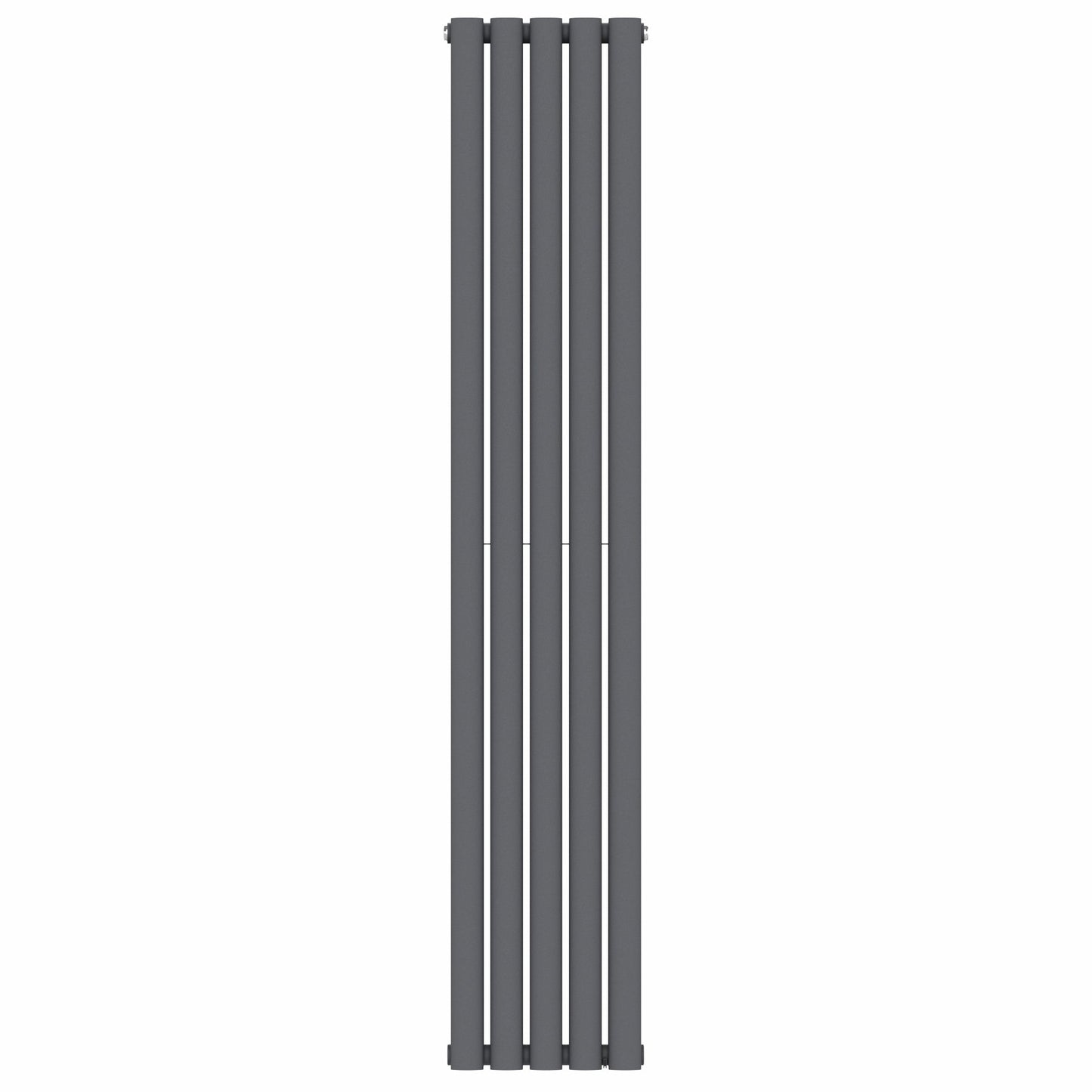 Designer 300mm x 1600mm Anthracite Gray Vertical Double Column Radiator, 3291 BTU